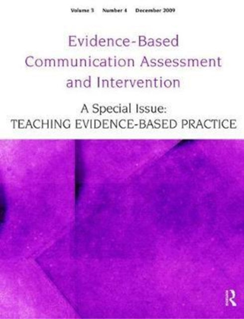 Book cover of: Teaching Evidence-Based Practice. By: Ralf Schlosser