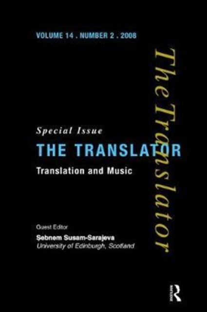 Book cover of: Translation and Music. By: Sebnem Susam-Sarajeva