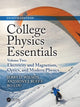 Book cover of: College Physics Essentials, Eighth Edition. By: Anthony J. Buffa