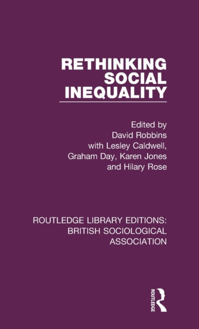 Book cover of: Rethinking Social Inequality. By: David Robbins
