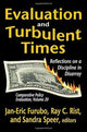 Book cover of: Evaluation and Turbulent Times. By: Jan-Eric Furubo