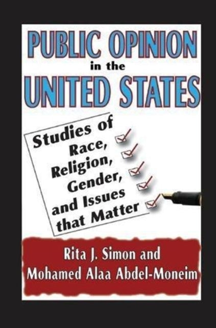 Book cover of: Public Opinion in the United States. By: Rita J. Simon