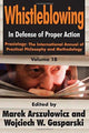 Book cover of: Whistleblowing. By: Wojciech W. Gasparski