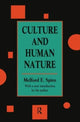 Book cover of: Culture and Human Nature. By: Spiro, Melford E.