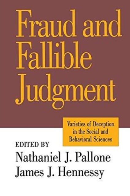 Book cover of: Fraud and Fallible Judgement. By: David Marsland