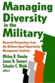 Book cover of: Managing Diversity in the Military. By: James Stewart