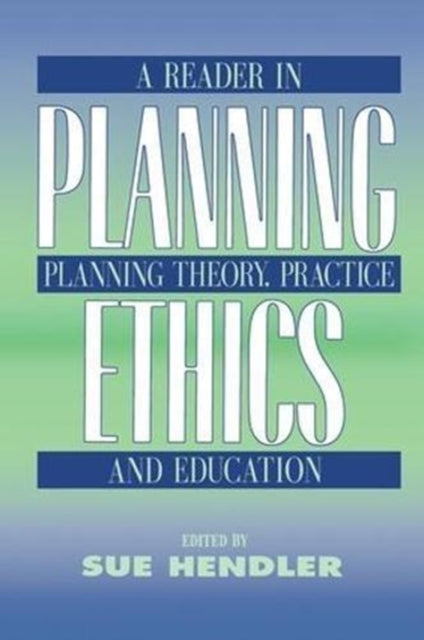 Book cover of: Planning Ethics. By: Murray Straus