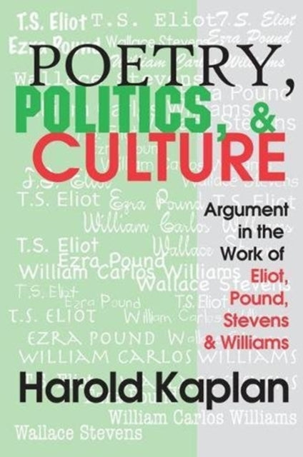 Book cover of: Poetry, Politics, and Culture. By: Harold Kaplan