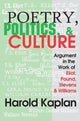 Book cover of: Poetry, Politics, and Culture. By: Harold Kaplan