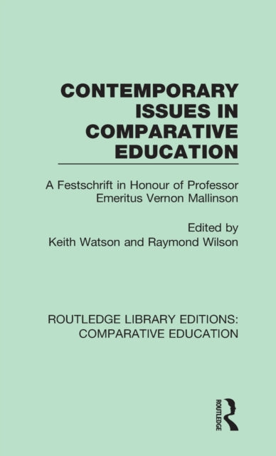 Contemporary Issues in Comparative Education