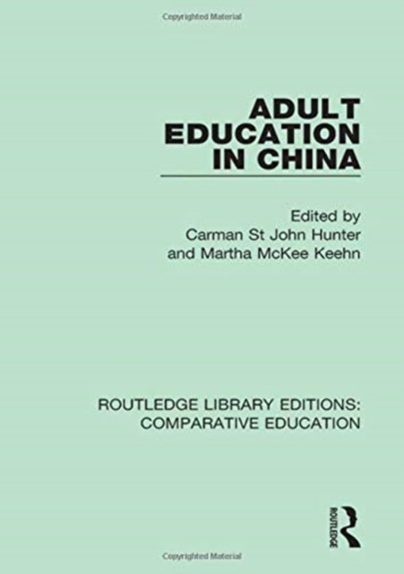 Book cover of: Adult Education in China