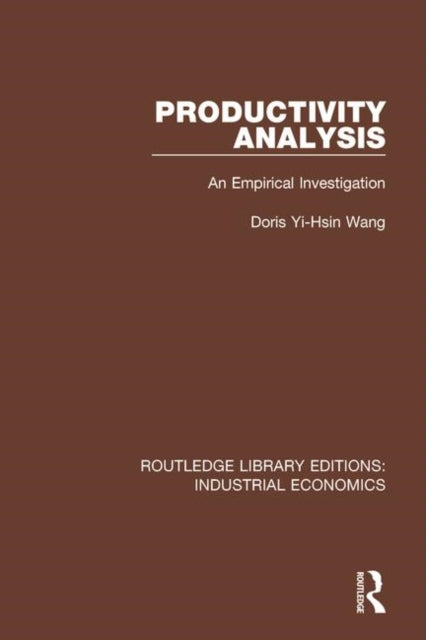 Book cover of: Productivity Analysis. By: Doris Yi-Hsin Wang