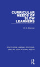Book cover of: Curricular Needs of Slow Learners. By: W. K. Brennan