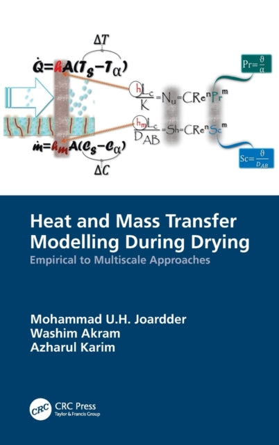 Book cover of: Heat and Mass Transfer Modelling During Drying. By: Mohammad U. H. Joardder