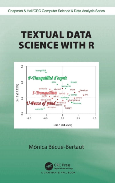 Book cover of: Textual Data Science with R. By: Monica Becue-Bertaut