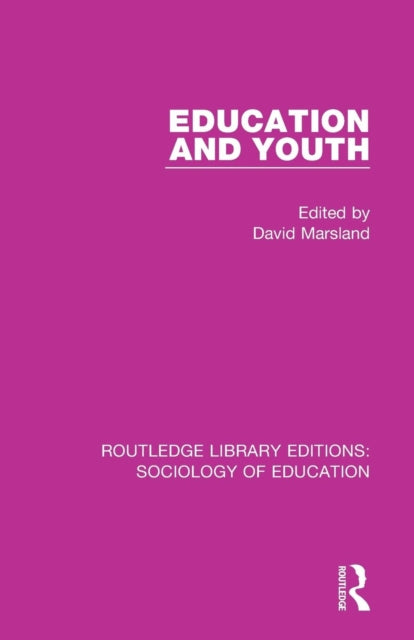 Book cover of: Education and Youth