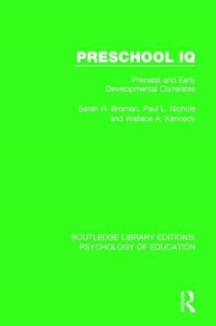 Book cover of: Preschool IQ