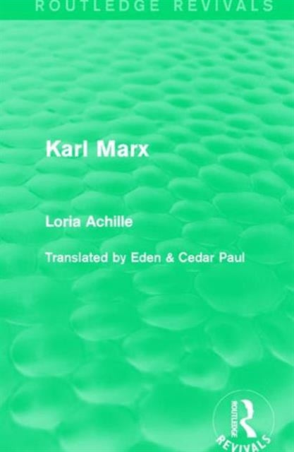 Book cover of: Karl Marx. By: Loria Achille