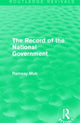 Book cover of: Record of the National Government. By: Ramsay Muir