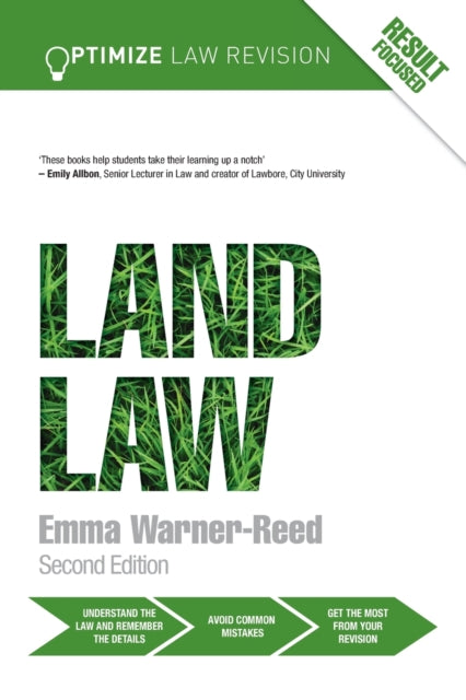 Book cover of: Optimize Land Law. By: Emma Warner-Reed