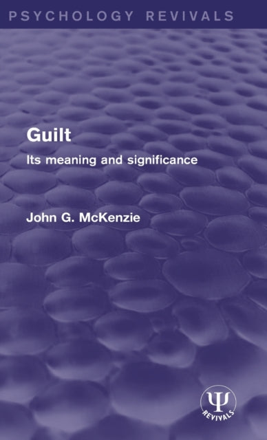 Book cover of: Guilt. By: John G. McKenzie
