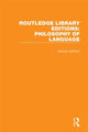 Book cover of: Routledge Library Editions: Philosophy of Language
