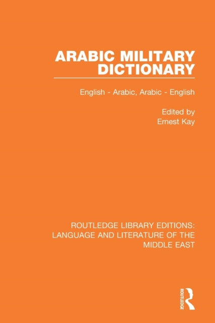 Book cover of: Arabic Military Dictionary