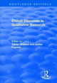 Book cover of: Ethical Dilemmas in Qualitative Research. By: Trevor Welland