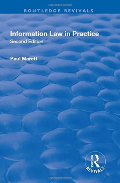 Book cover of: Information Law in Practice. By: Paul Marett