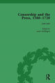 Book cover of: Censorship and the Press, 1580-1720, Volume 2. By: Geoff Kemp