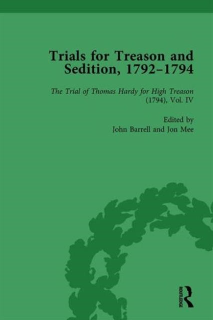 Book cover of: Trials for Treason and Sedition, 1792-1794, Part I Vol 5. By: John Barrell