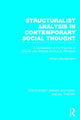 Book cover of: Structuralist Analysis in Contemporary Social Thought (RLE Social Theory). By: Miriam Glucksmann