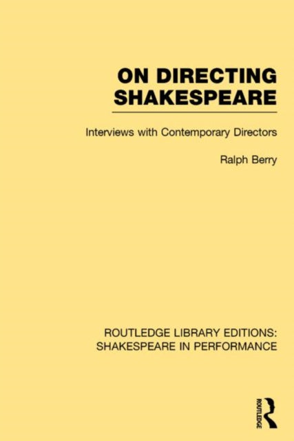 Book cover of: Routledge Library Editions: Shakespeare in Performance