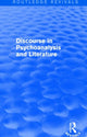 Book cover of: Discourse in Psychoanalysis and Literature (Routledge Revivals). By: Shlomith Rimmon-Kenan