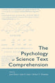 Book cover of: Psychology of Science Text Comprehension. By: José Otero