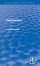 Book cover of: Continuities (Routledge Revivals). By: Frank Kermode