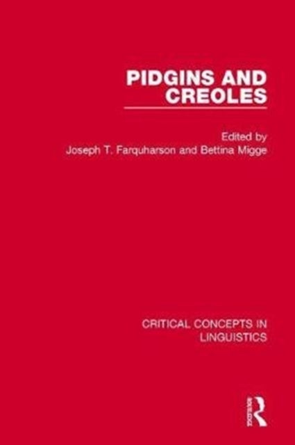 Book cover of: Pidgins and Creoles vol I. By: Joseph T. Farquharson