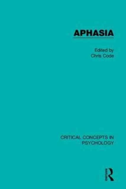 Book cover of: Aphasia. By: Chris Code