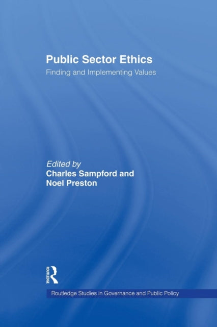 Book cover of: Public Sector Ethics. By: Noel Preston