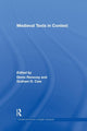 Book cover of: Medieval Texts in Context. By: Graham D. Caie