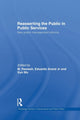 Book cover of: Reasserting the Public in Public Services. By: M. Ramesh