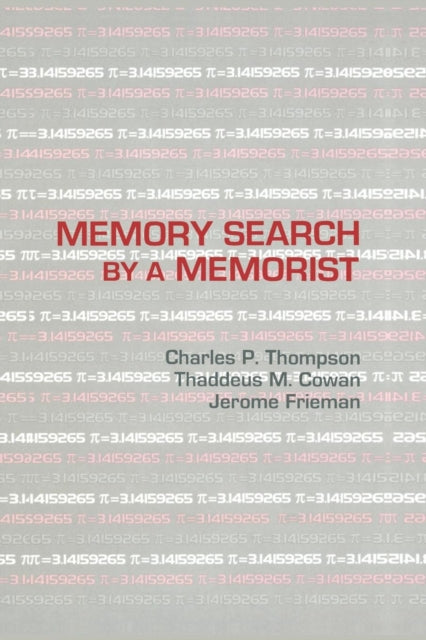 Book cover of: Memory Search By A Memorist. By: Charles P. Thompson