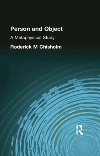 Book cover of: Person and Object. By: Chisholm, Roderick, M, Roderick