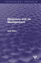 Book cover of: Dyspraxia and its Management. By: Nick Miller