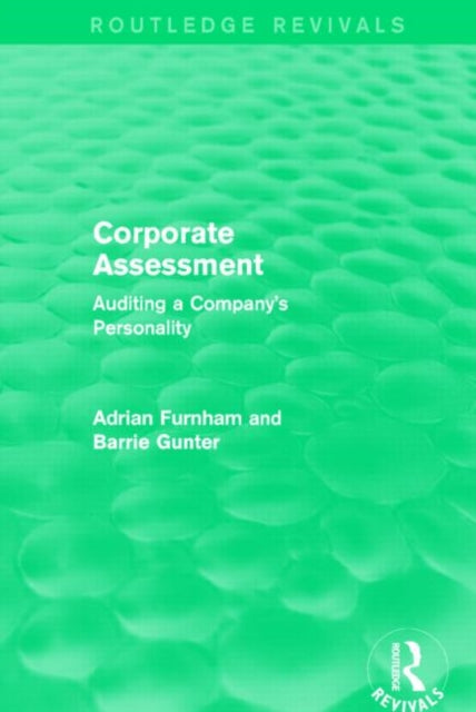Book cover of: Corporate Assessment (Routledge Revivals). By: Adrian Furnham
