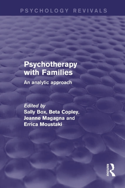 Book cover of: Psychotherapy with Families. By: Sally J. Box