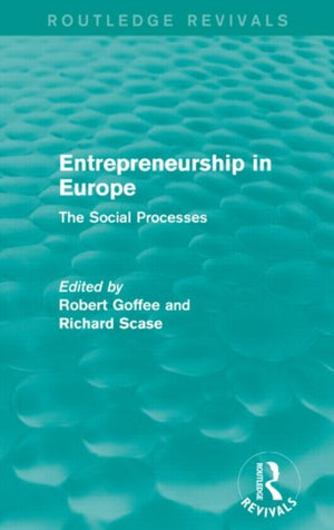 Entrepreneurship in Europe (Routledge Revivals)