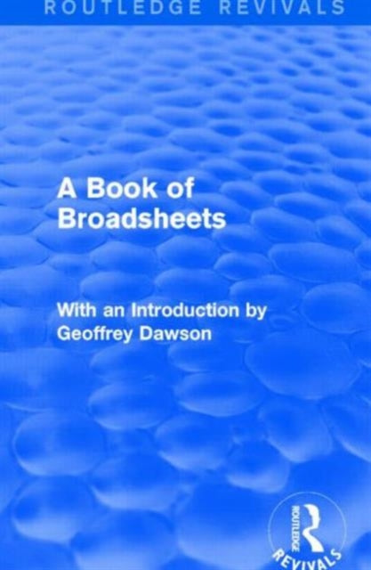 Book cover of: Book of Broadsheets (Routledge Revivals)