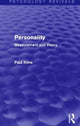 Book cover of: Personality (Psychology Revivals). By: Paul Kline