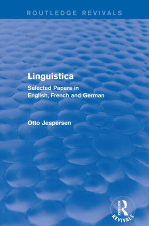 Linguistica (Routledge Revivals)